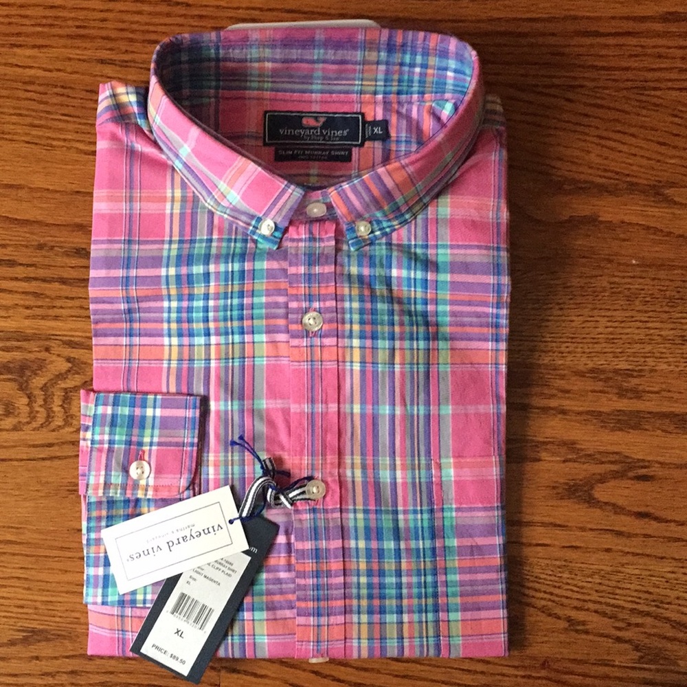 Brand New Vineyard Vines Slim Fit XL Murray Shirt